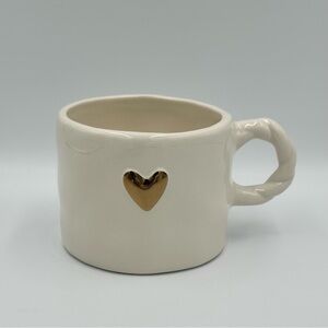 Threshold Cream Mug with Gold Heart